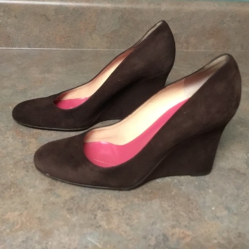Kate spade ♠️ Elegant Brown Wedge Heels